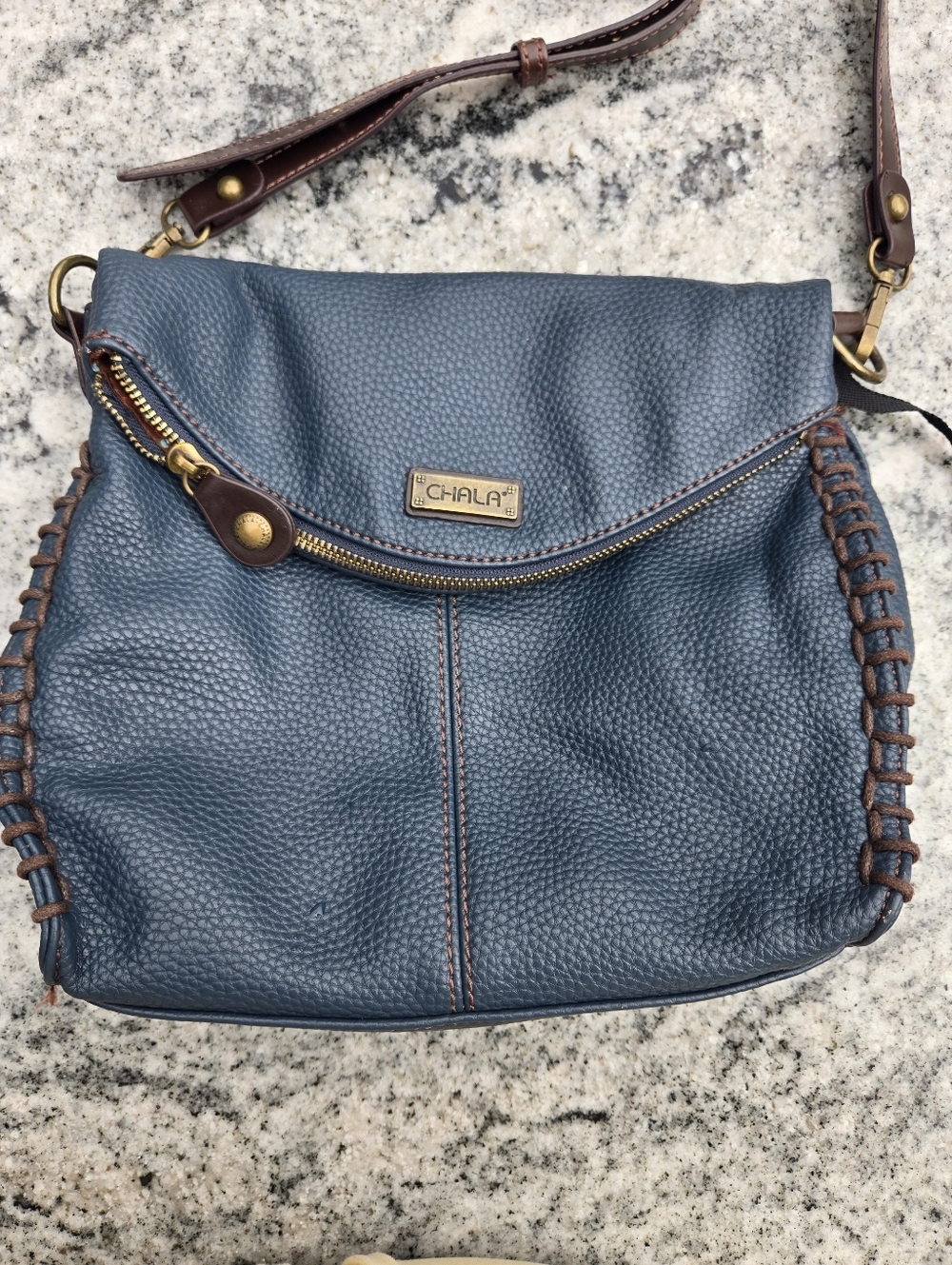 CHALA Charming Crossbody Bag Shoulder Handbag With Flap Top and Zipper - Picture 3 of 11